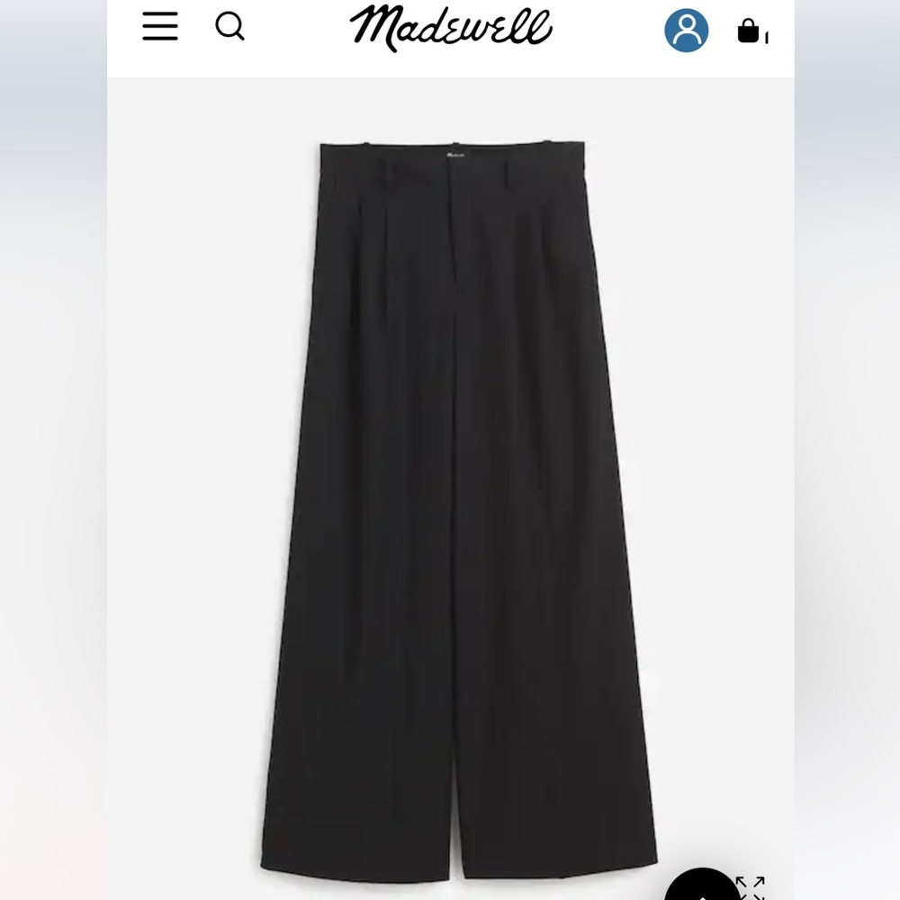 Madewell the Harlow super wide leg trousers
